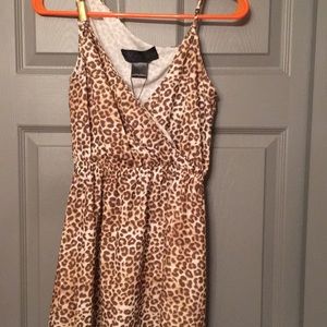 Cheetah print dress.